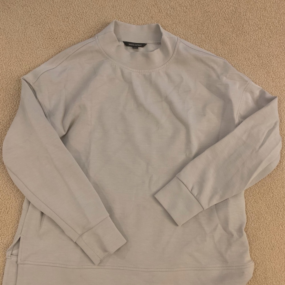 Banana Republic Scuba Knit Gray Tunic